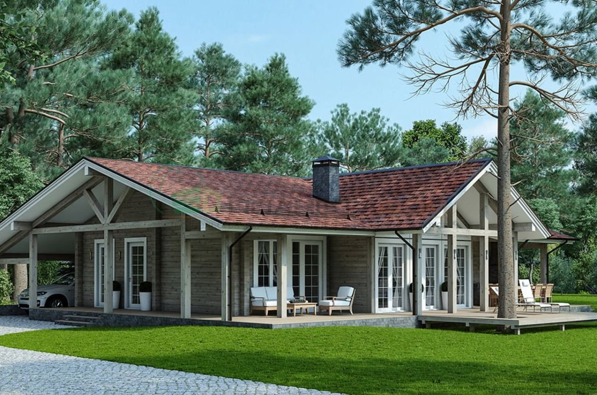 Шале из клееного бруса "Алпин"