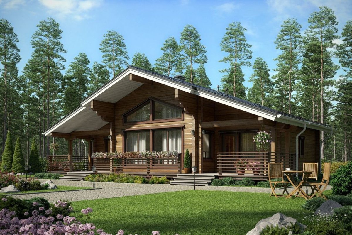 Финский дом Хонка одноэтажный проект