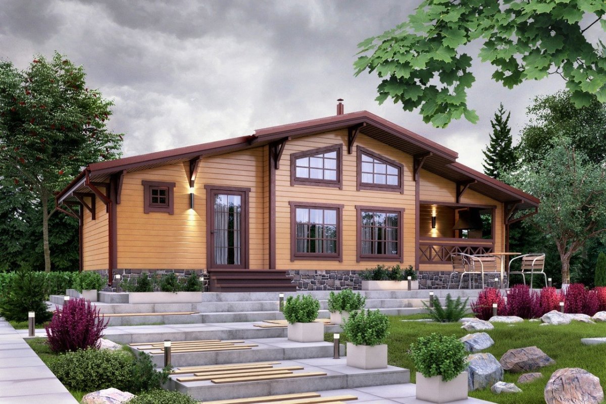 Шале из клееного бруса "Алпин"