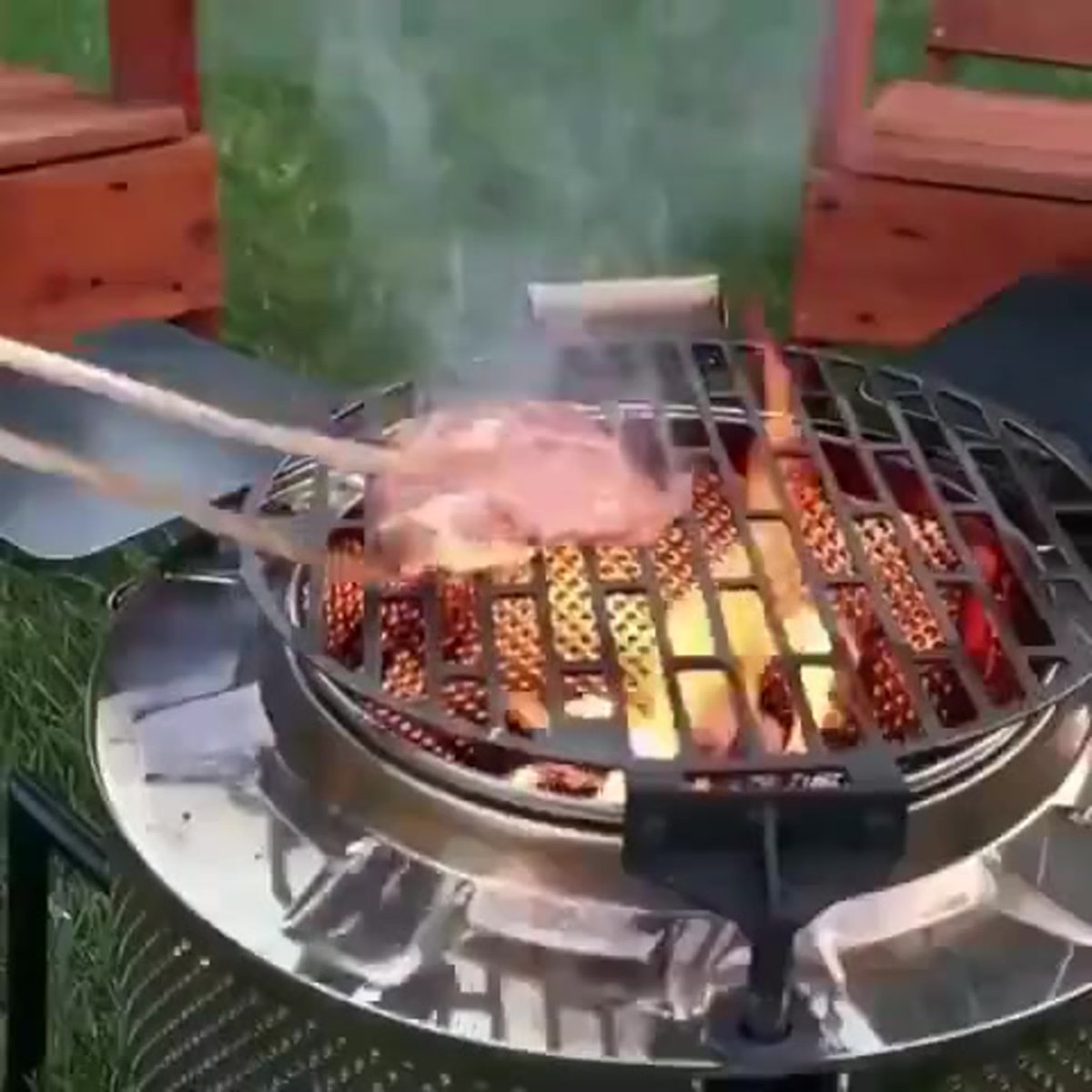 Мангал из стиральной машинки