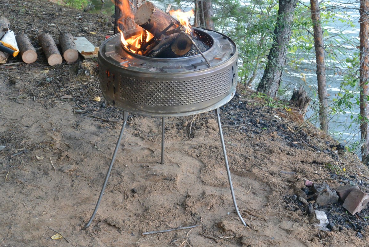 Барбекю из барабана от стиральной машины