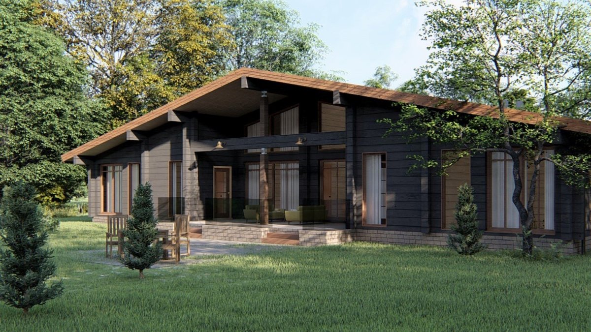Гуд Вуд одноэтажный дом проект