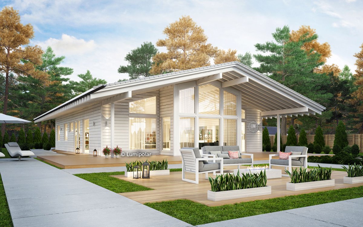 Проект Шале одноэтажный до 100 кв.м