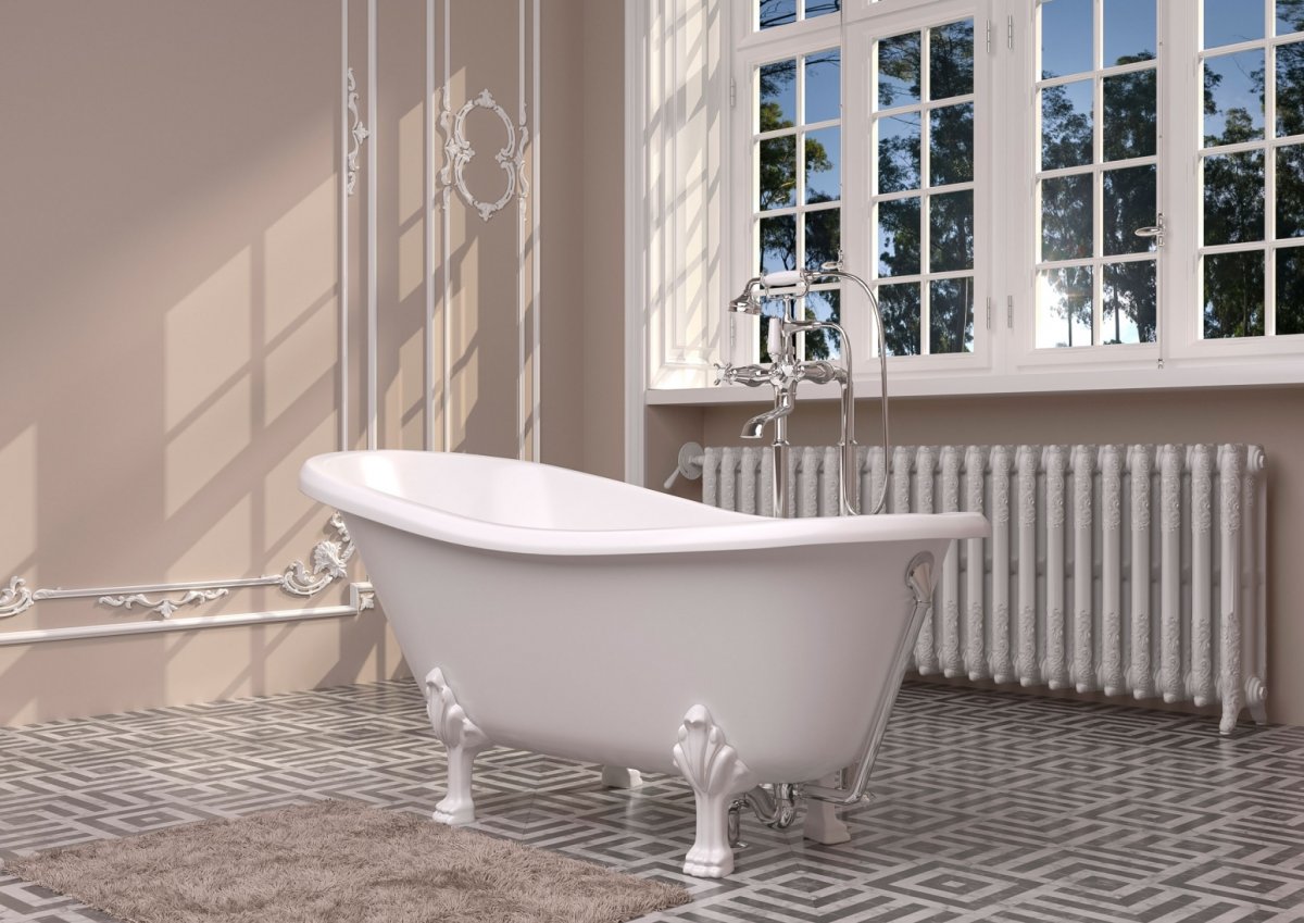 Ванна из искусственного камня Эстет Марсель фр-00006516 170x80 ножки белые