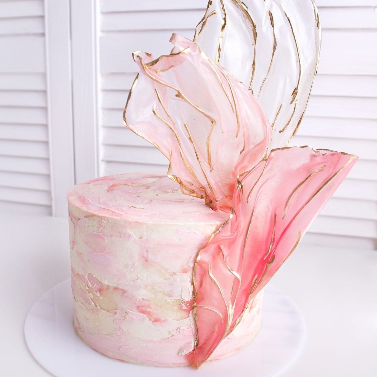 Декор торта Римовой бумагов