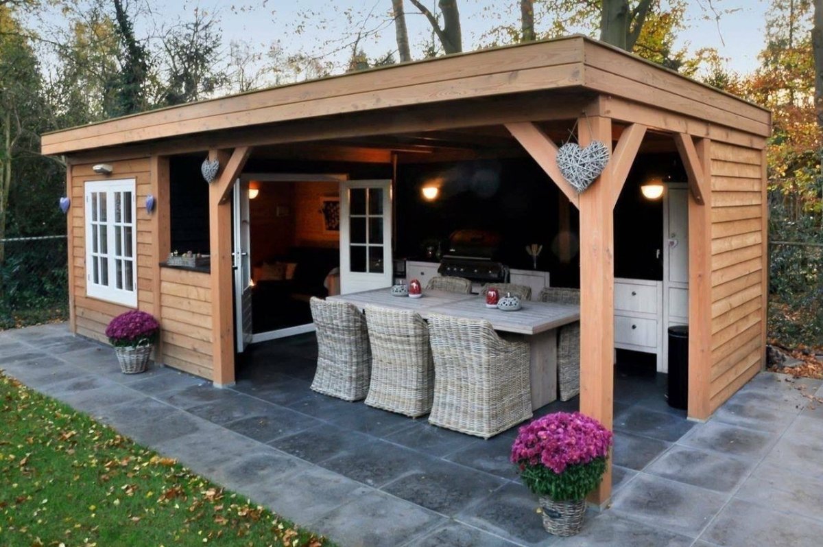 Навес для летней кухни