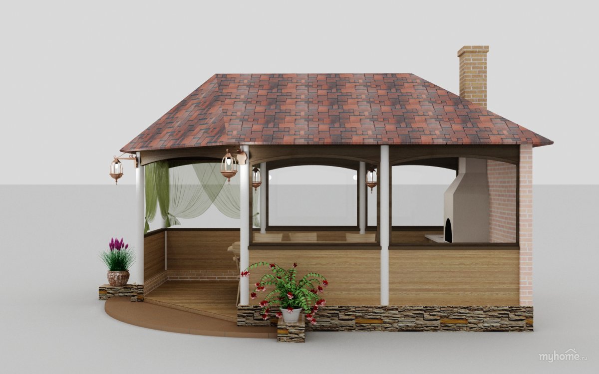 Терем беседка барбекю