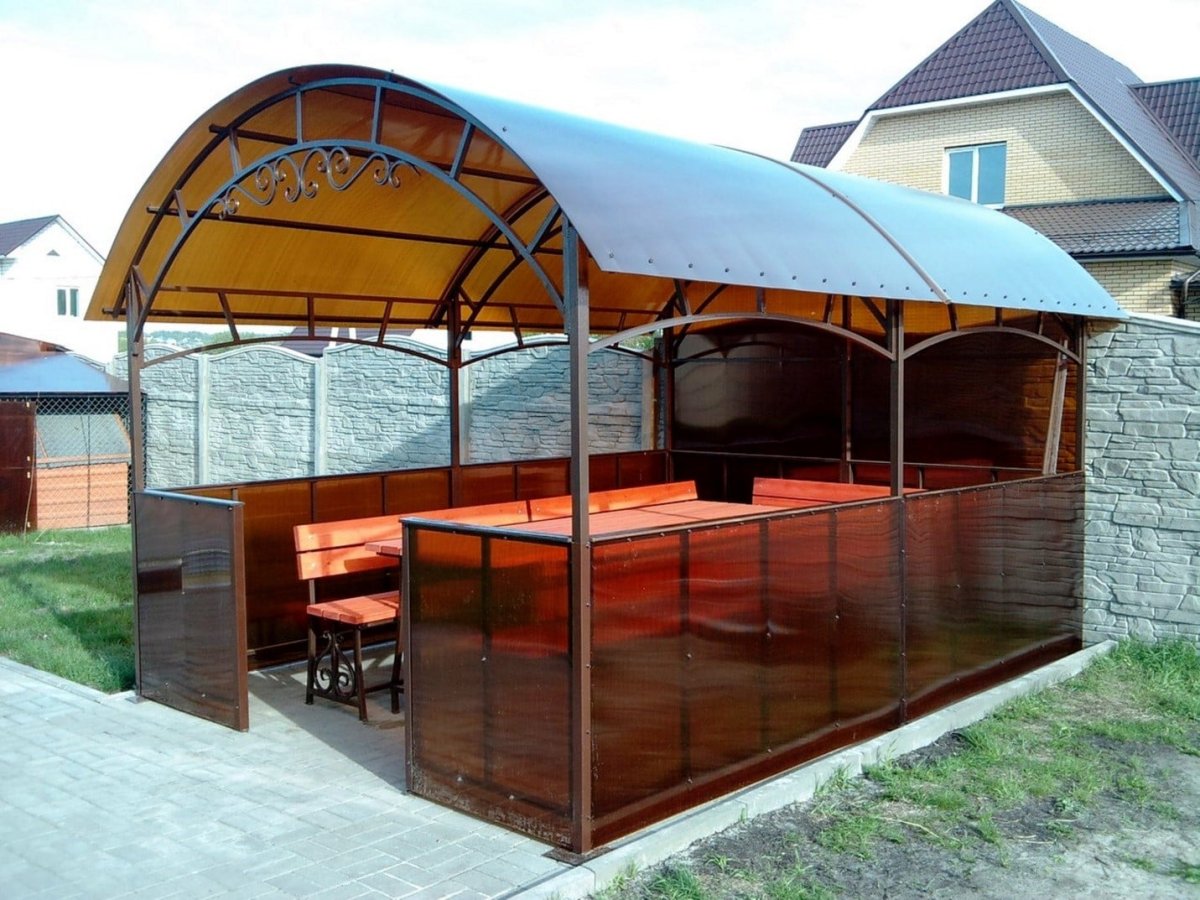 Беседки iz polikarbonata
