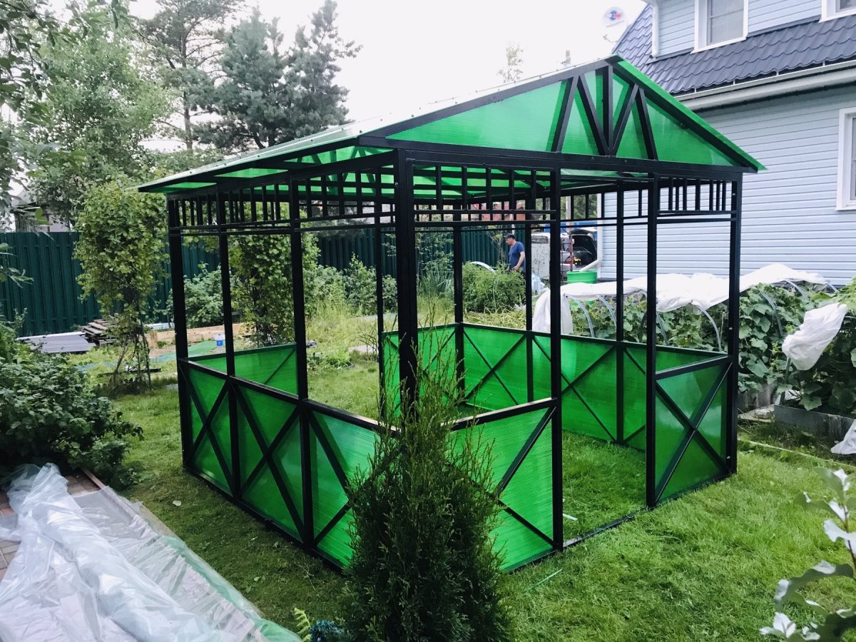 Беседка из поликарбоната