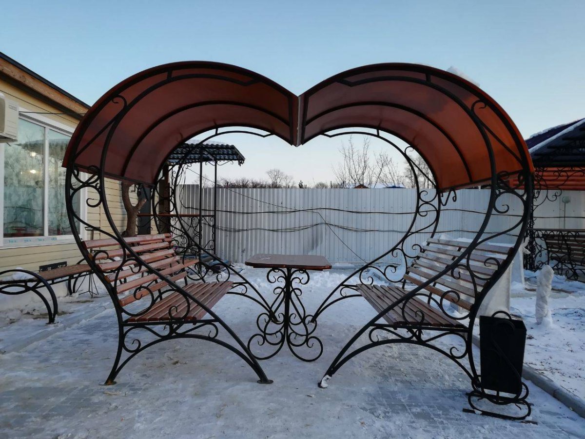 Беседка из профильной трубы