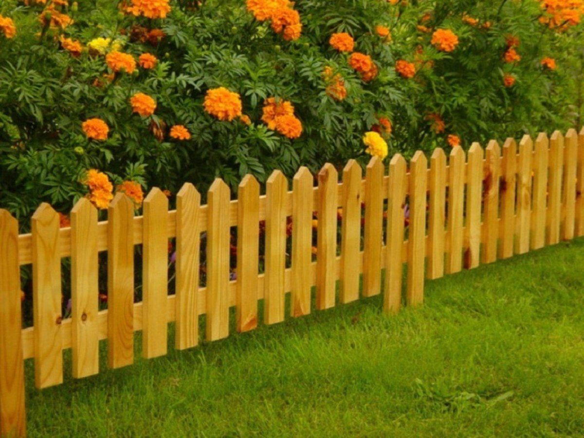 Забор декоративный деревянный