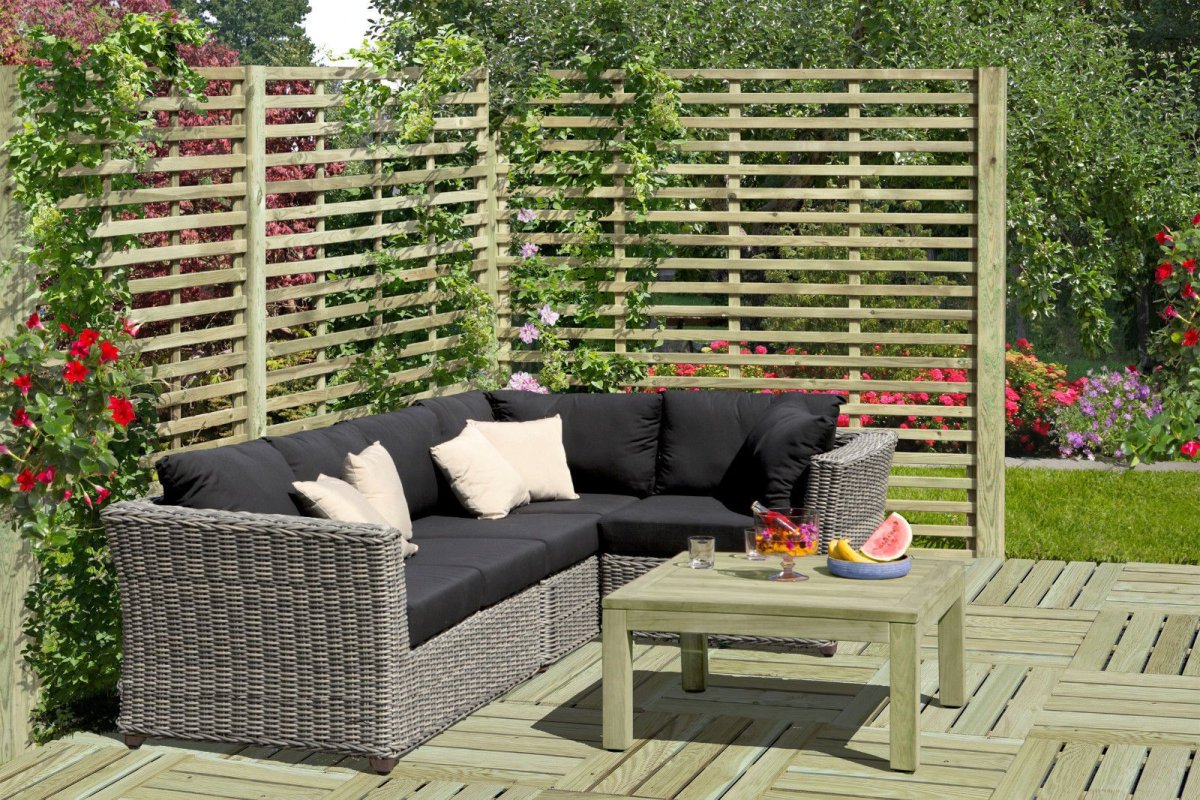 Перегородки в саду