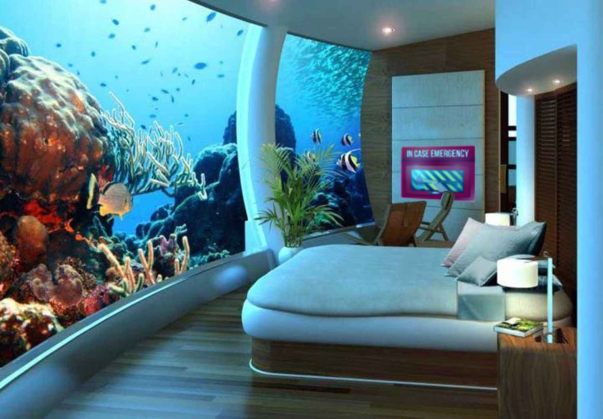Подводный отель Jules Undersea Lodge