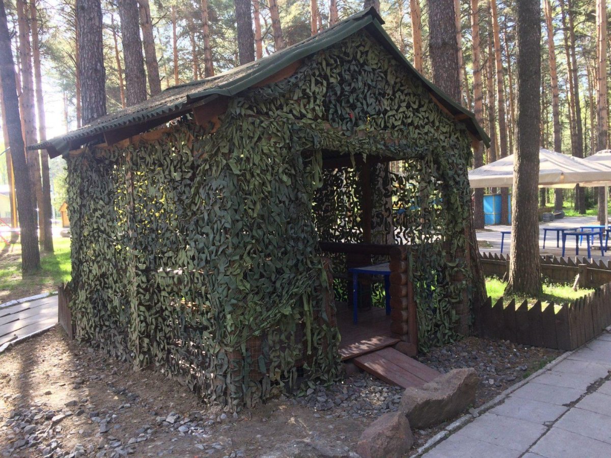 Камуфляжная сетка для беседки