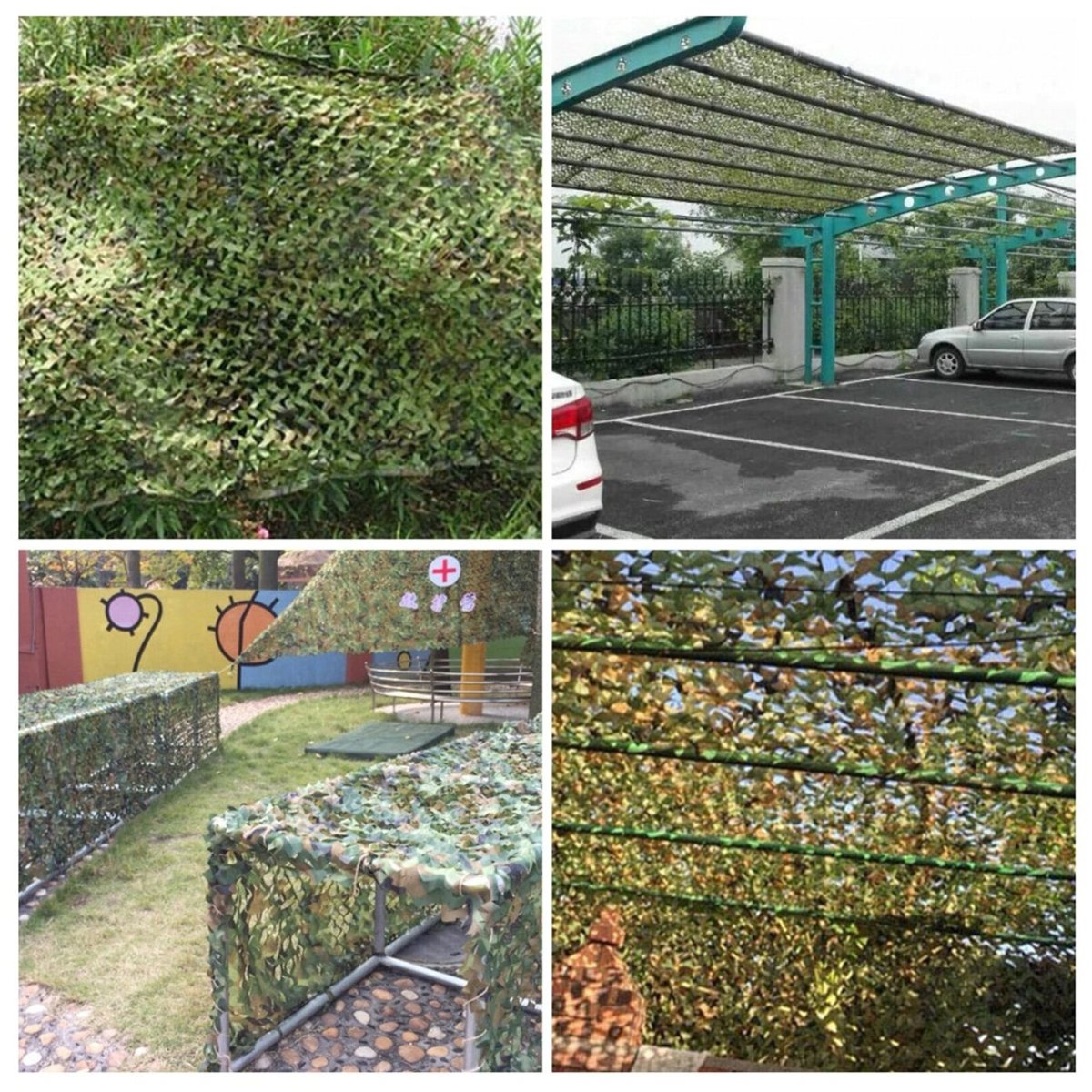 Навес из маскировочной сетки