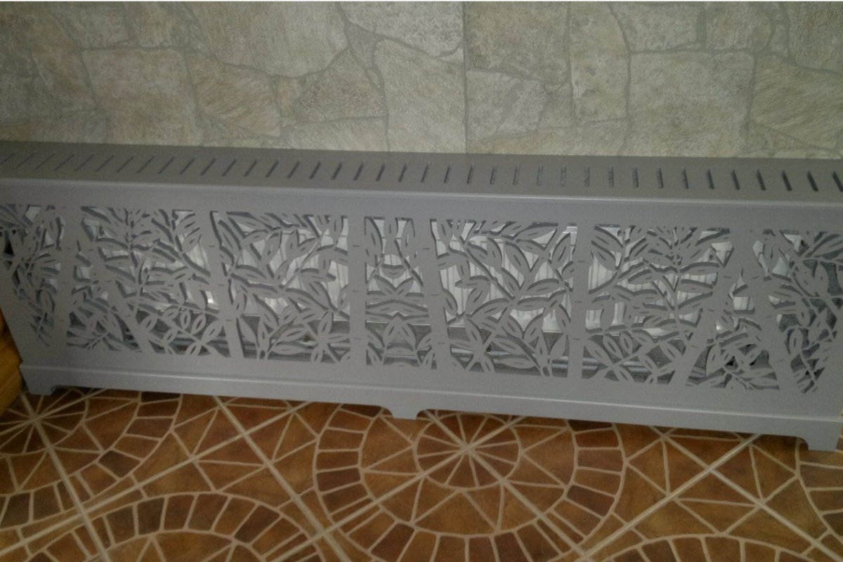 Экран для радиатора декоративный металлический