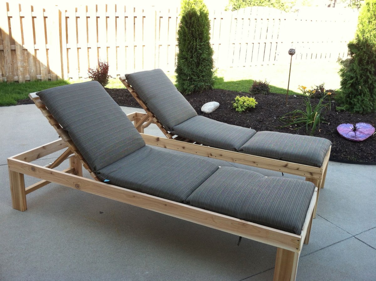Кресло лежак Lounge Armchair DIY