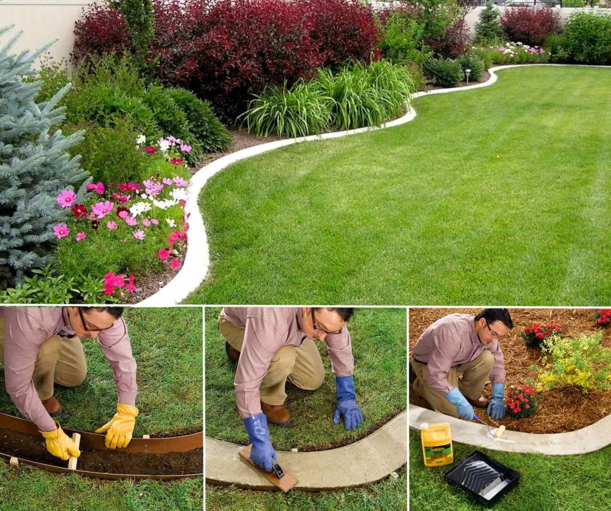 Красивые газоны и клумбы