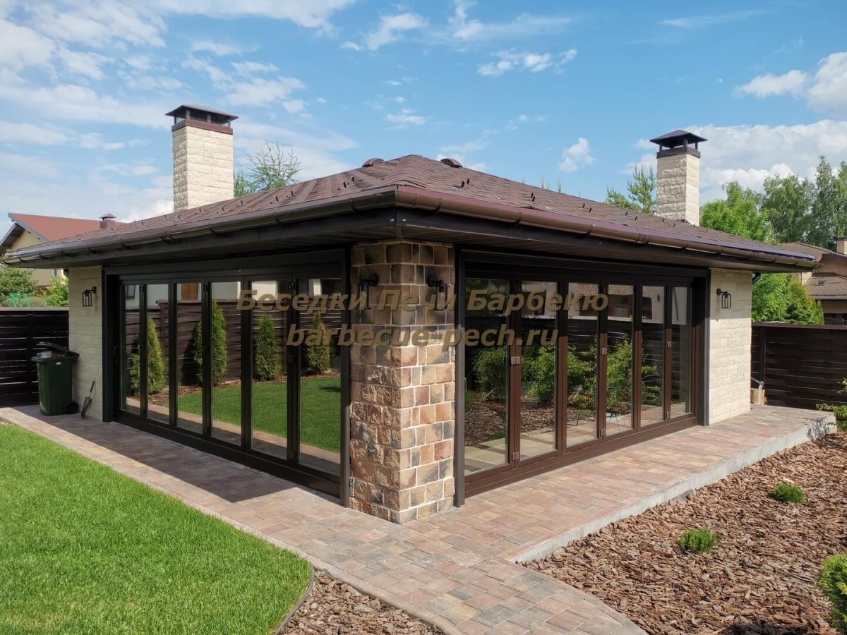 Беседка с мангальной