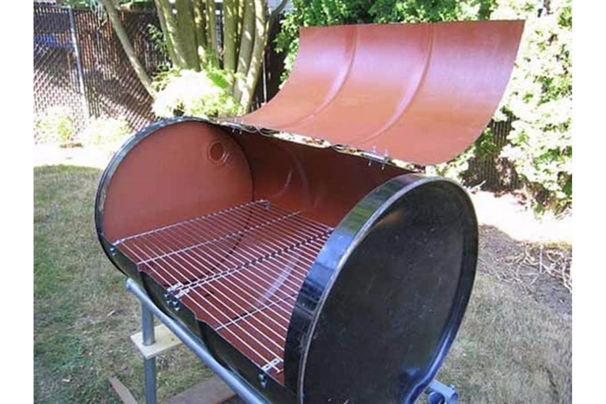 Мангал барбекю из бочки