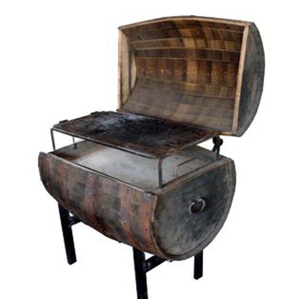 Мангал из бочки 200