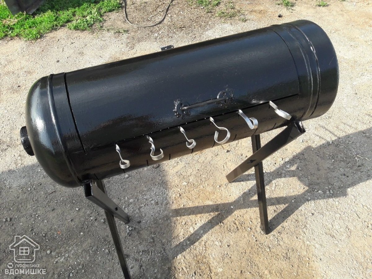 Мангал из двух газовых баллонов