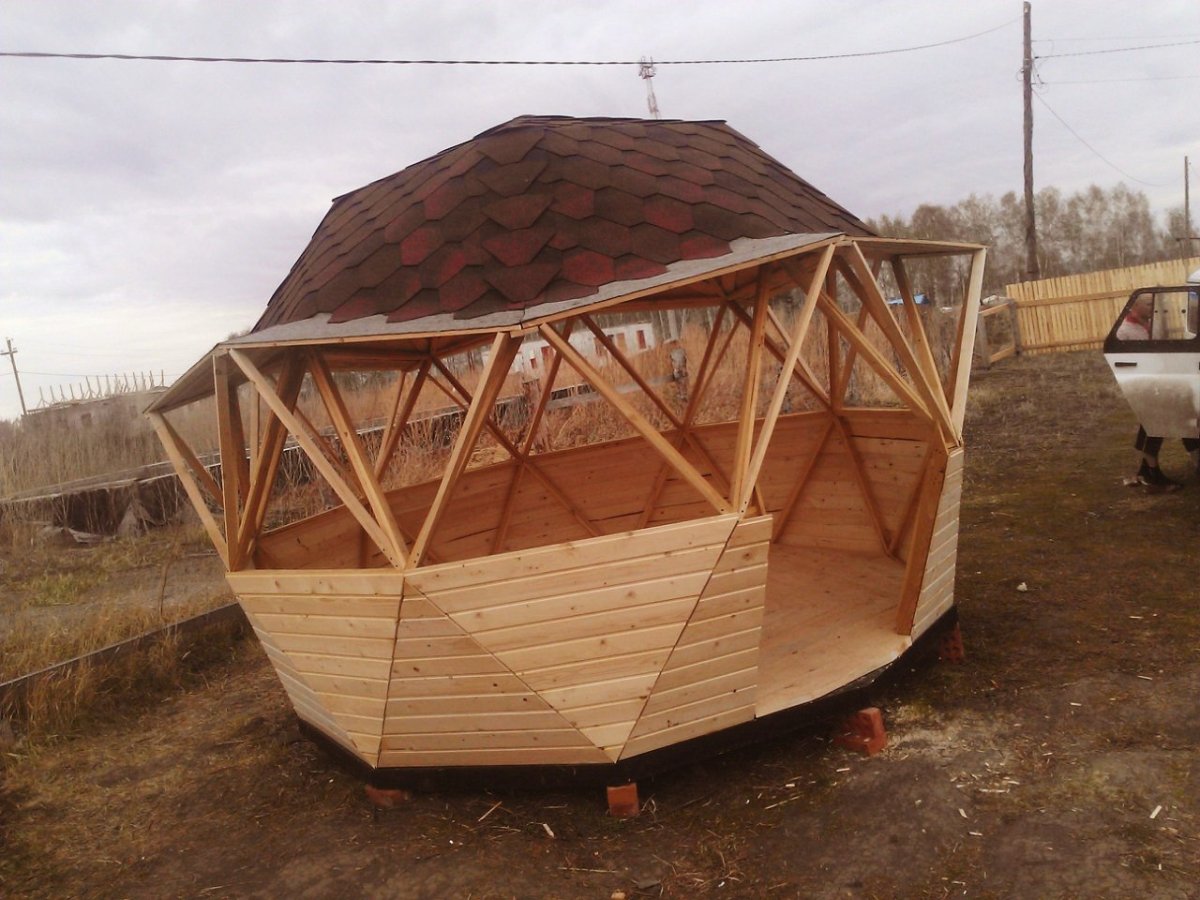 Купольная крыша для беседки
