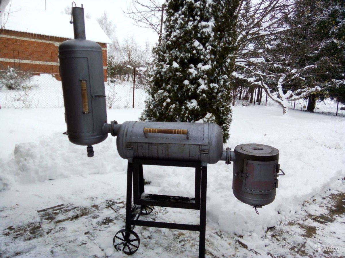 Смокер гриль 3 в 1 из газового баллона