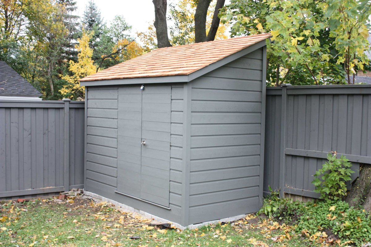 Сарай для дачи из профнастила