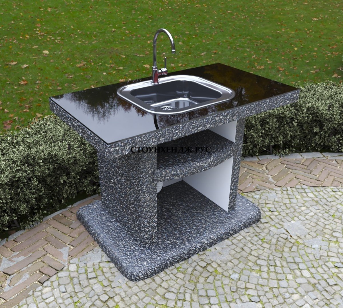 Уличная раковина для дачи