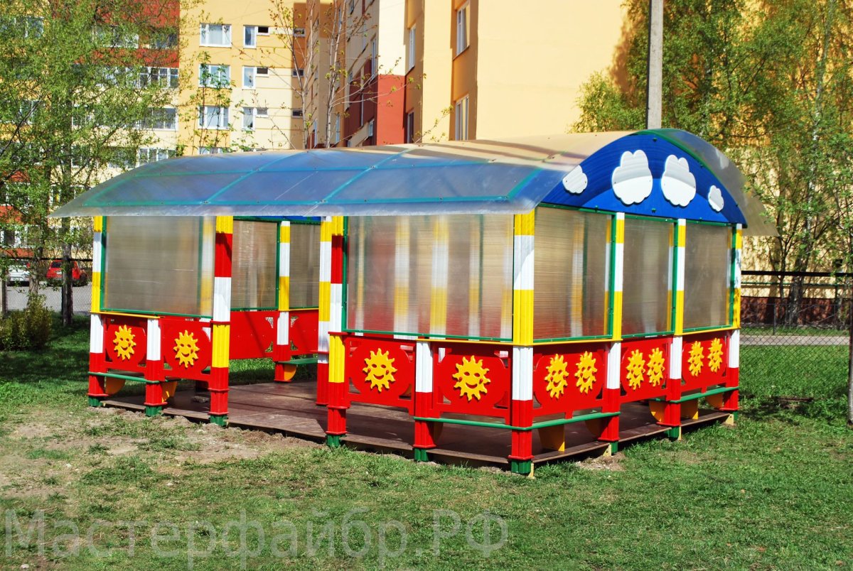 Беседка в садике детском