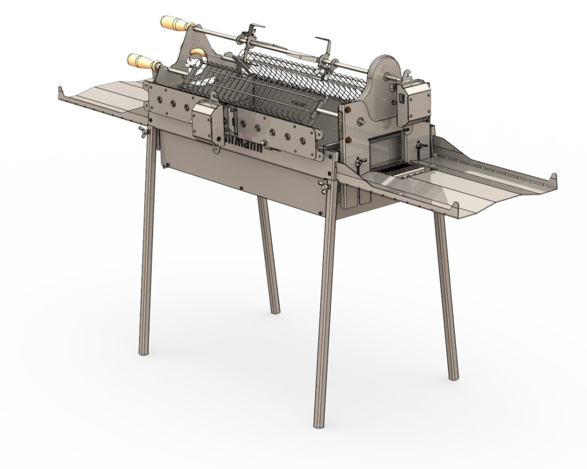Мангал с автоматическим приводом шампуров spit Roast hw-2256b