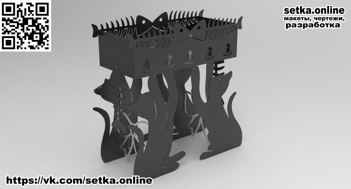 Мангал DXF для лазера
