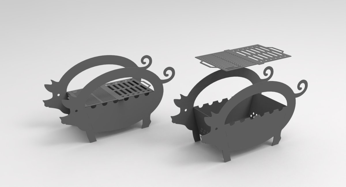 Мангал мотоцикл DXF