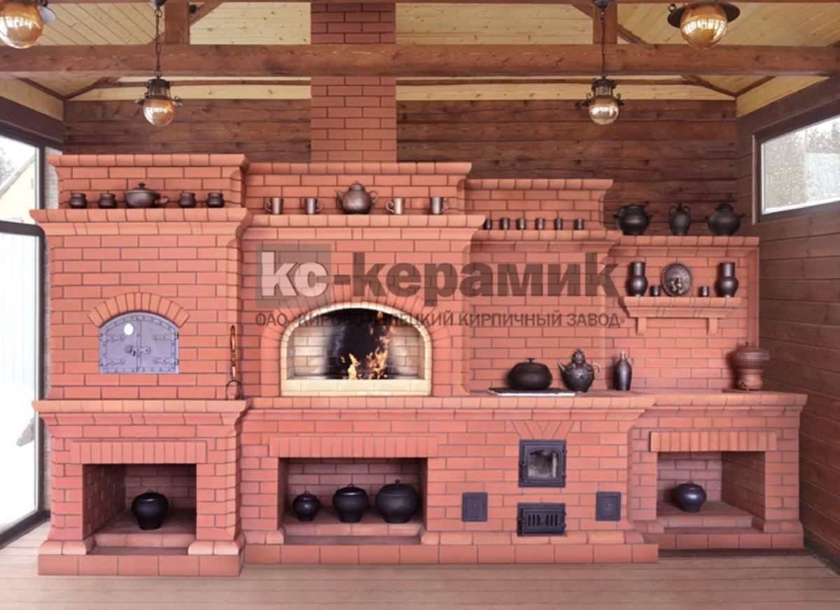Красивые печи барбекю
