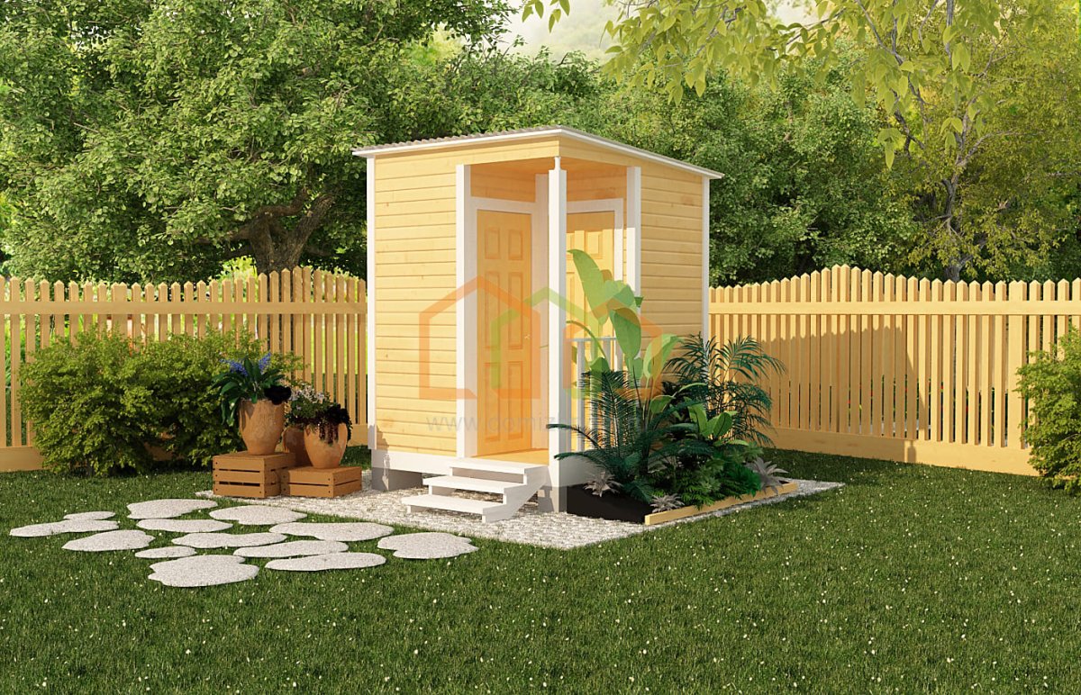 Хозблок с туалетом для дачи