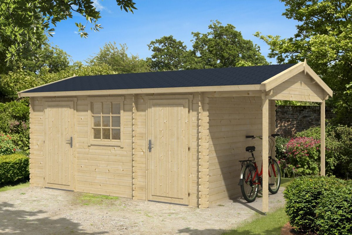 Хозблок с дровником 5х2 односкатный