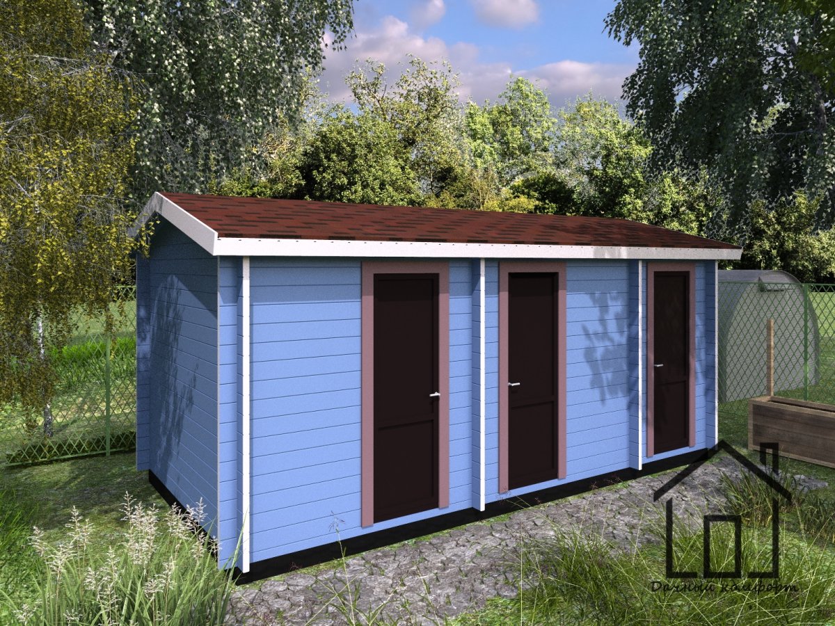 Сарай с туалетом