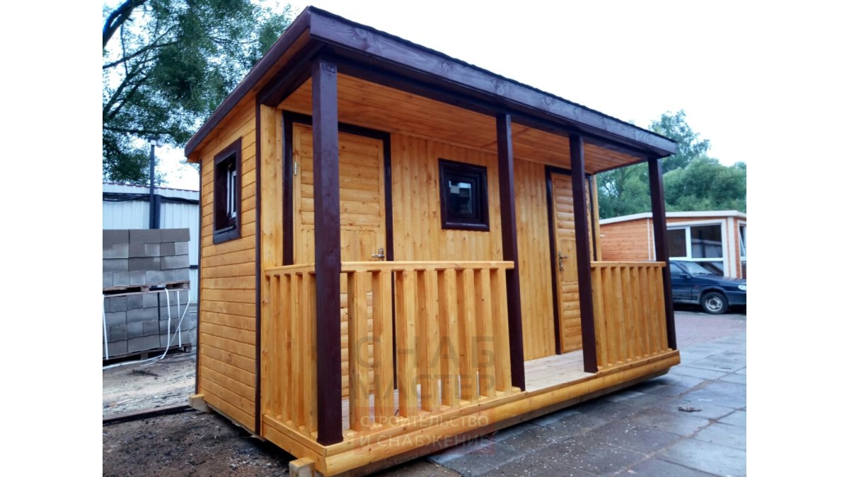 Хозблок душ туалет 4х2