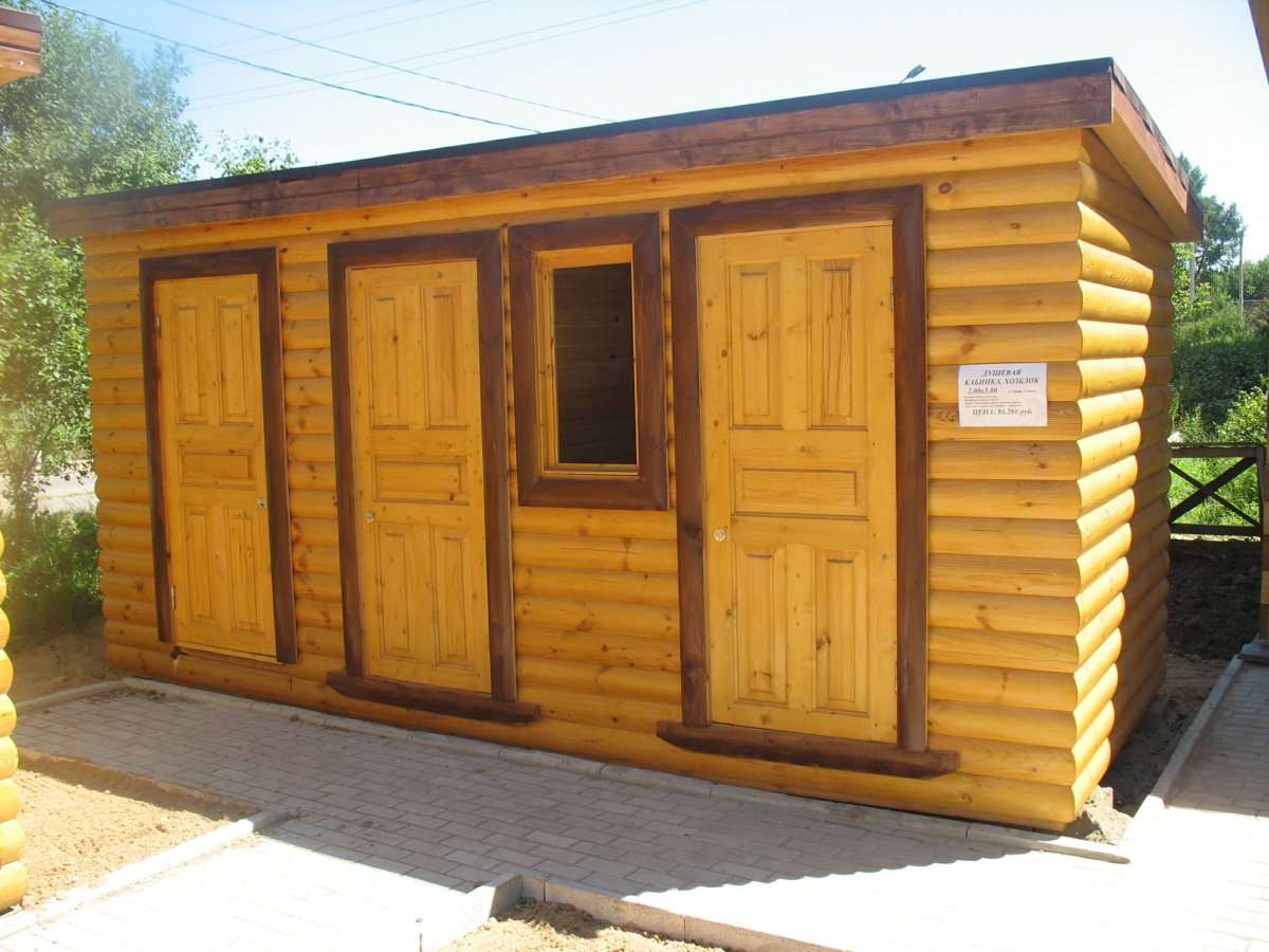 Хозблок с дровником 5х2 односкатный