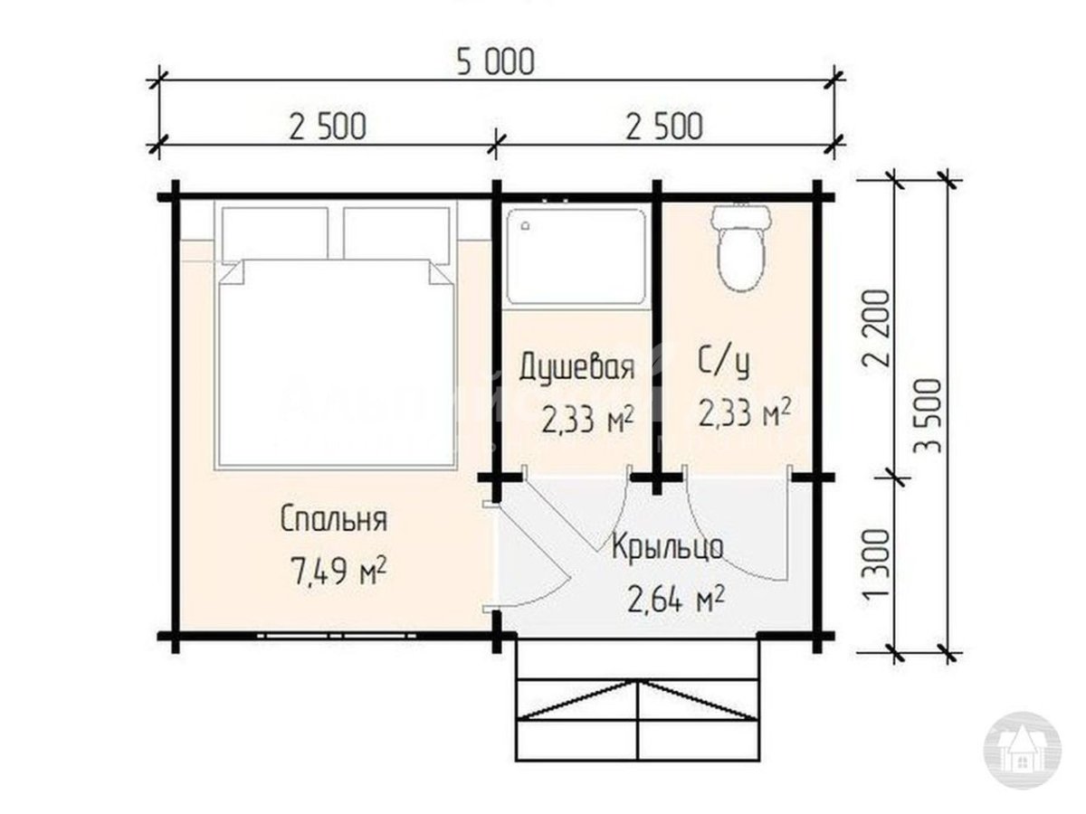 Хозблок 6х3 с туалетом и душем чертеж с размерами