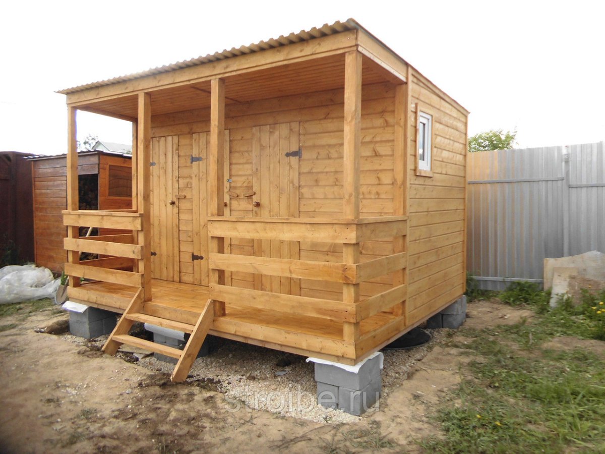 Хозблок 2х2 сборный щитовой