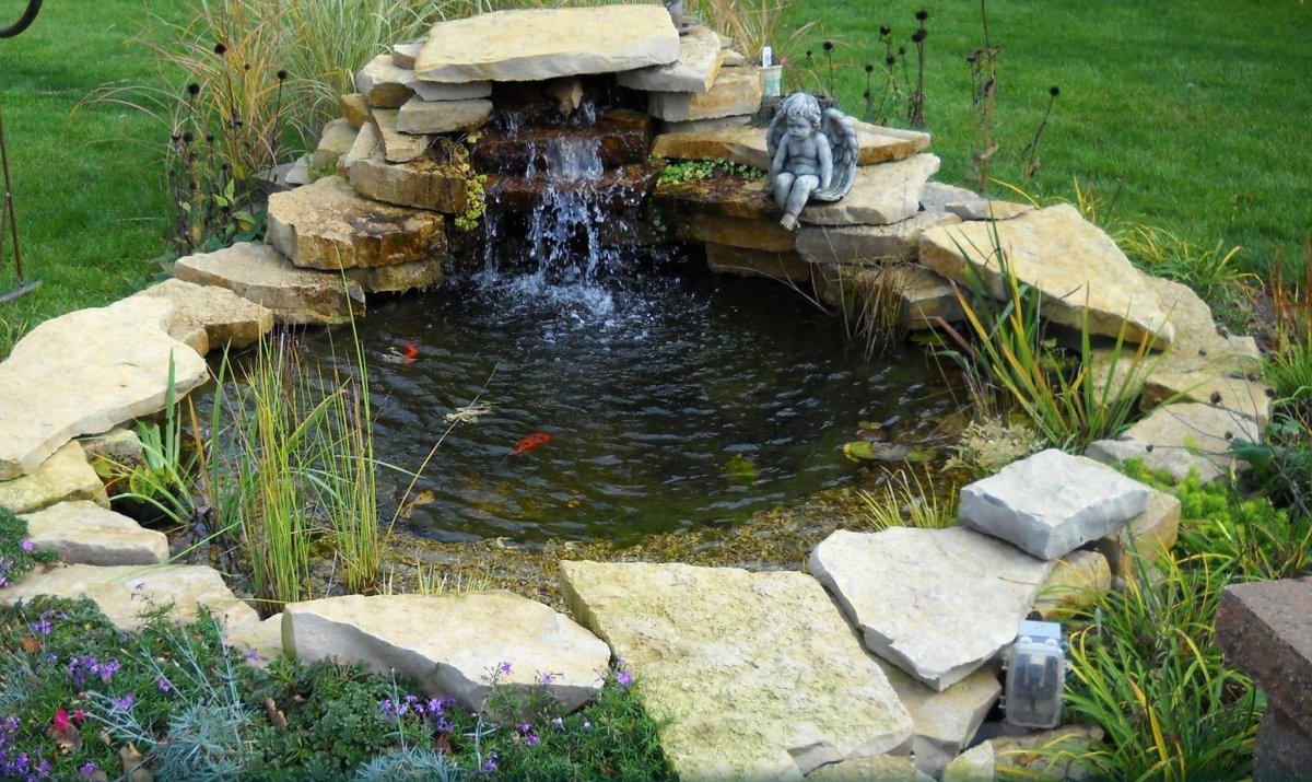 Водопад-фонтан Ручеек садовый