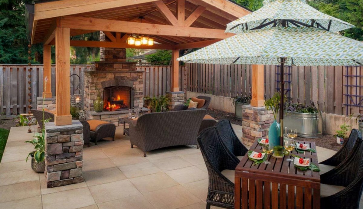 Беседка барбекю, газебо