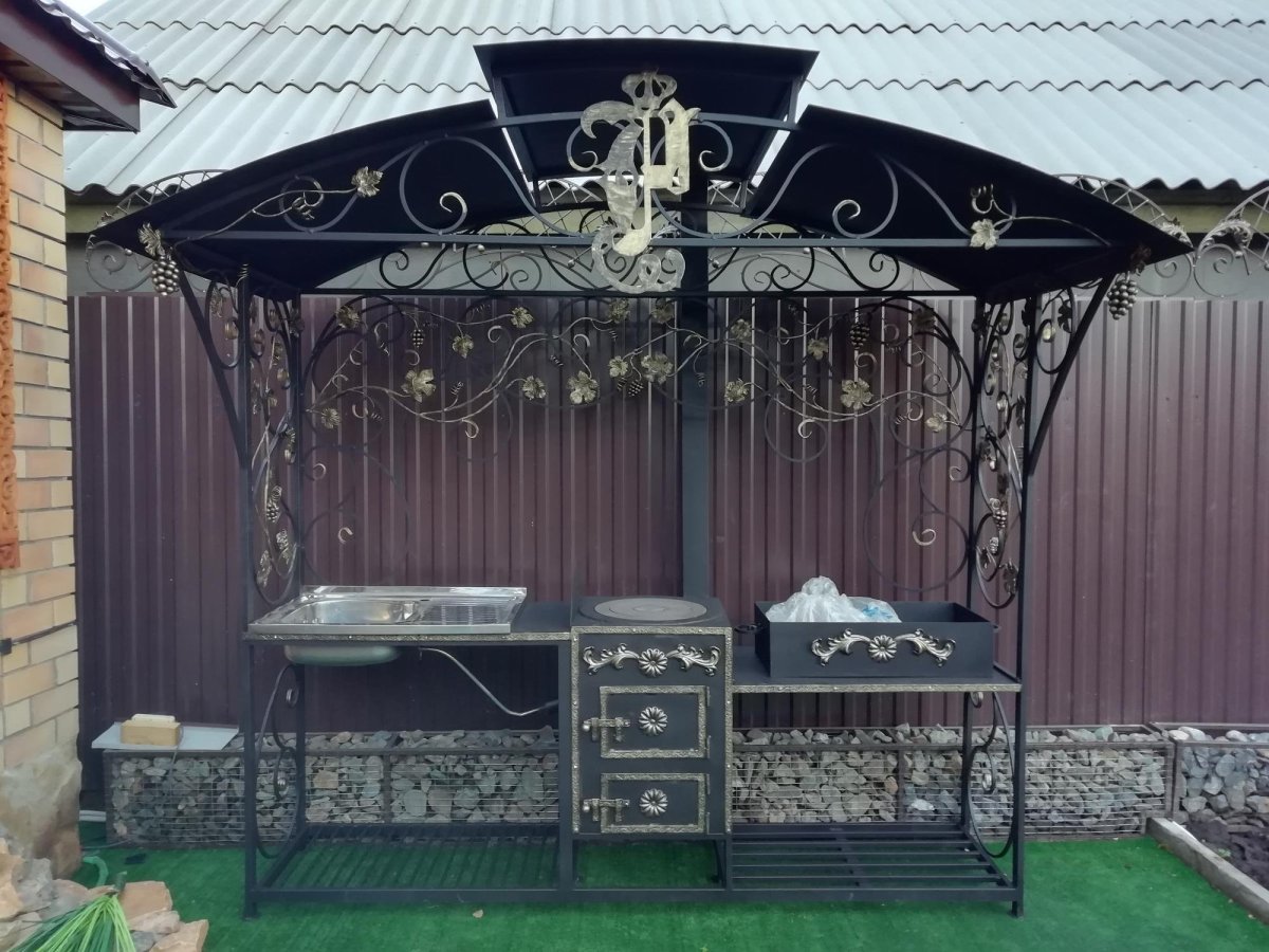 Мангал-беседка "Элит лоза"