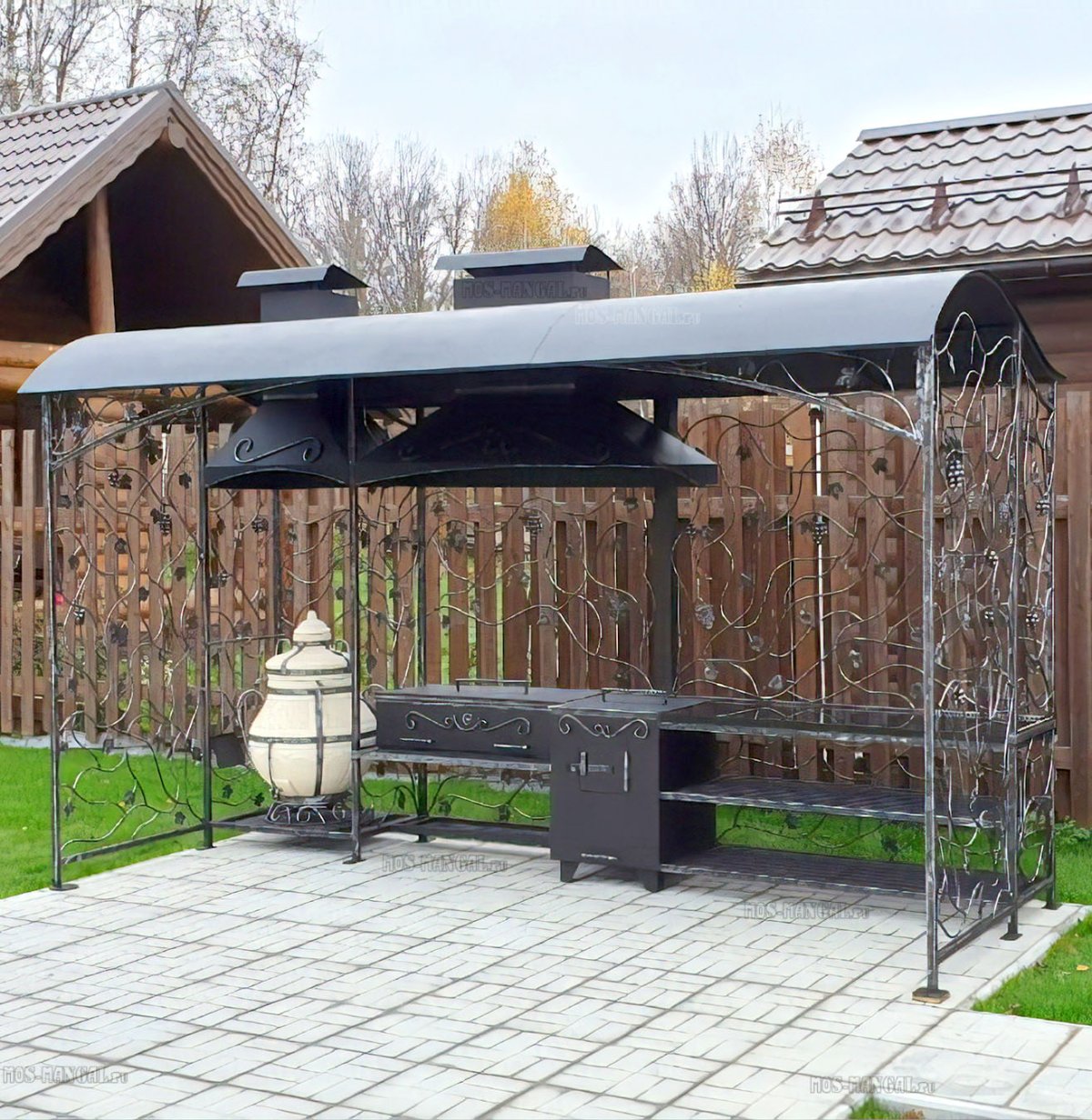 Мангал-беседка "Элит лоза"