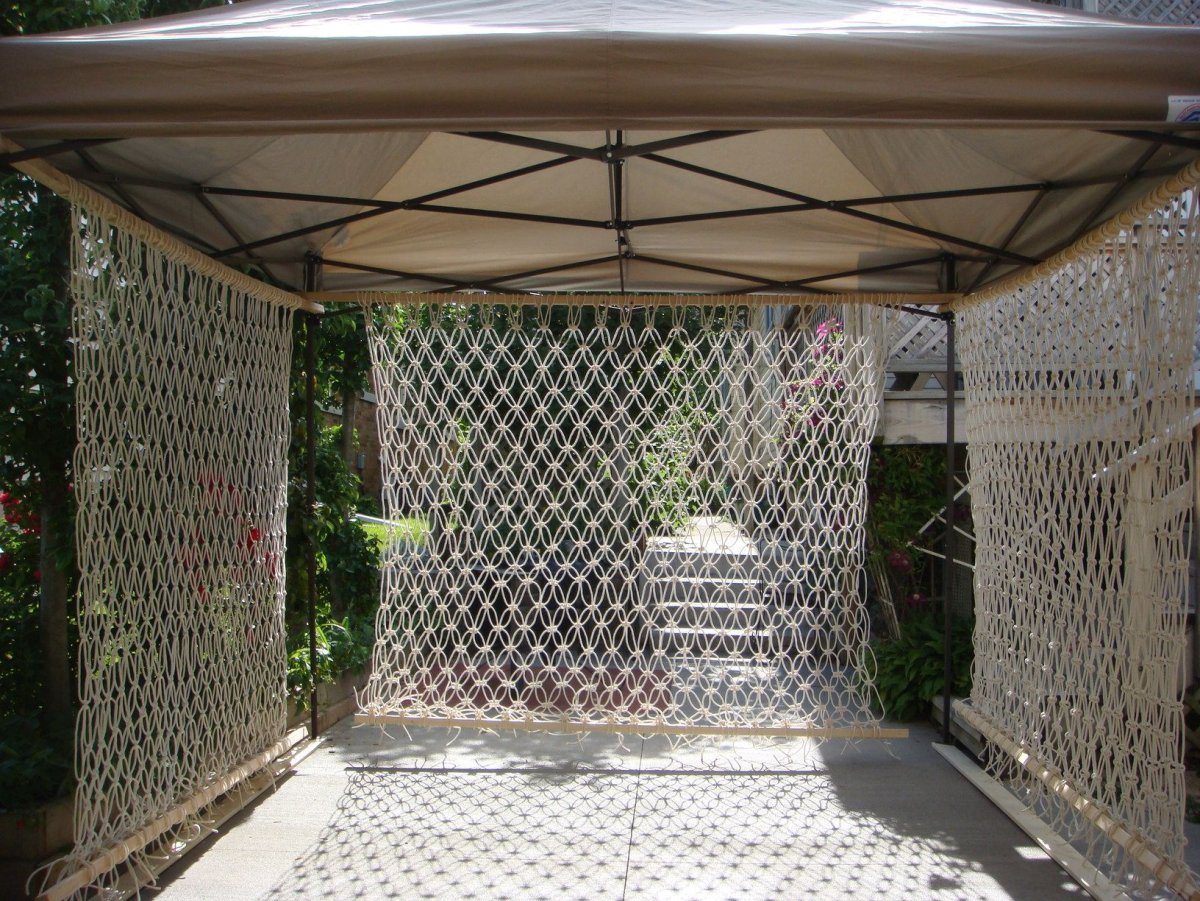 Декоративная сетка для беседки