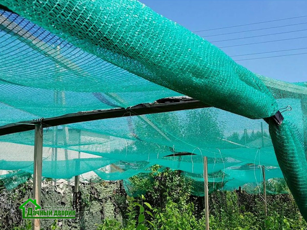 Сетка затеняющая фасадная (защитная) 80 г/м2, 4м x 5м