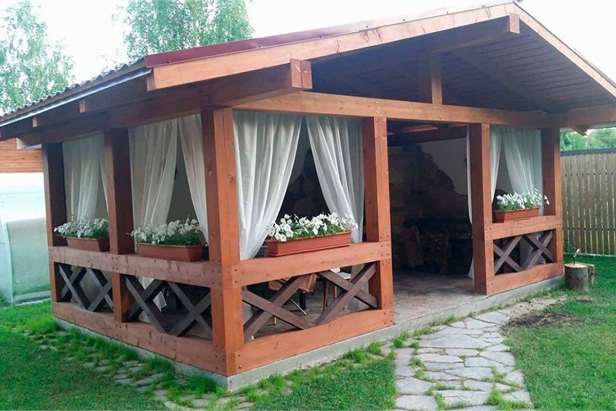 Беседка Скандинавия 3х5
