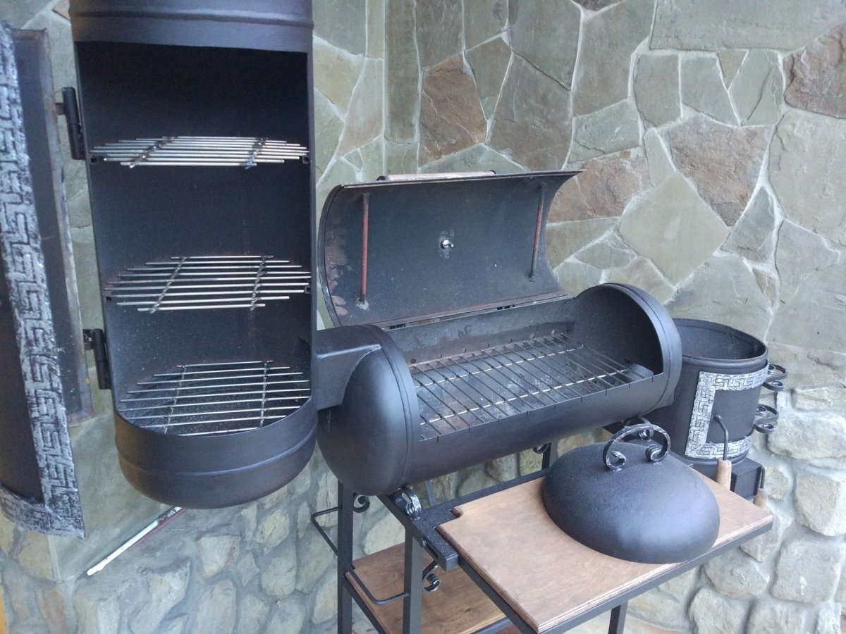 Смокер гриль с казаном